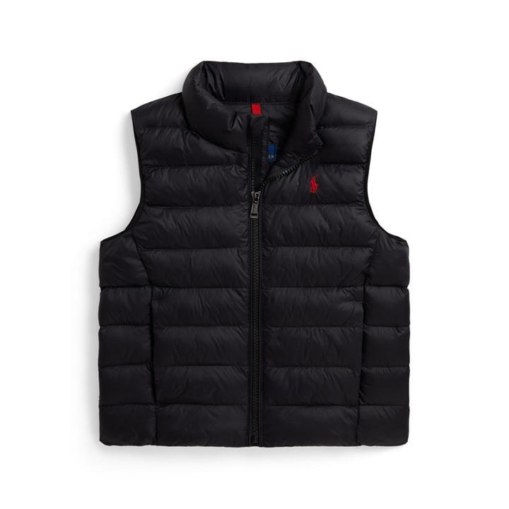 Polo Ralph Lauren Boys Black Kids' Padded Gilet, Sports Direct