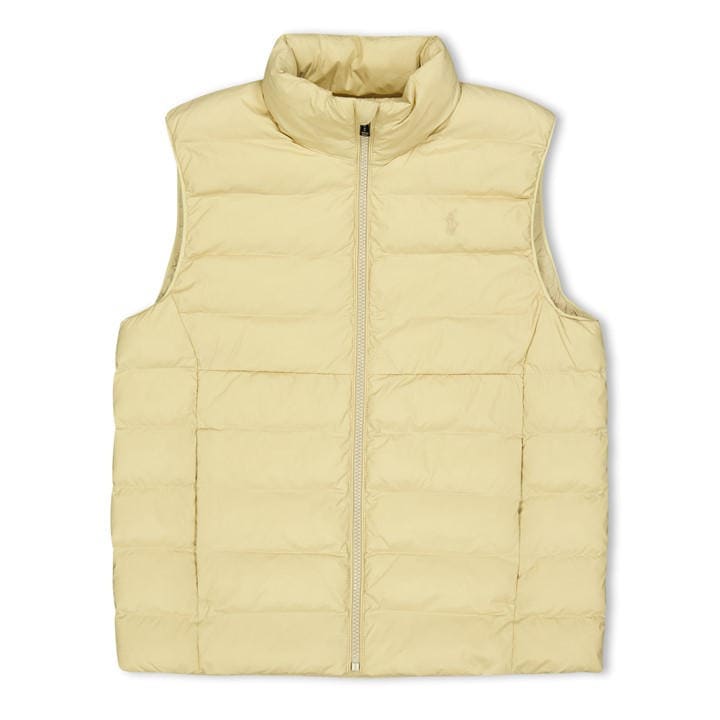 Polo Ralph Lauren Boys Cream Kids' Padded Gilet in Size 9 - 10 Years, Sports Direct