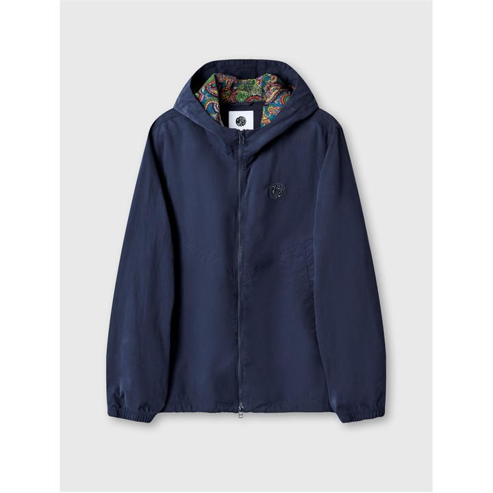 Pretty Green Men' Blue Feltham Weatherproof Rain Anorak in Size S, Sports Direct