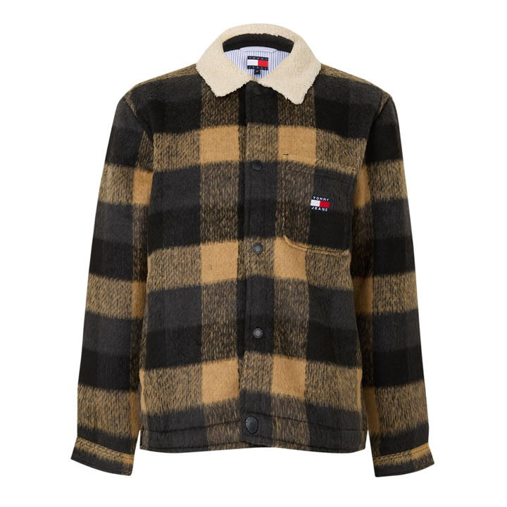 Tommy Jeans Men's Black Tj Teddy Collr Ovrsh Sn64 in Size XL, Sports Direct