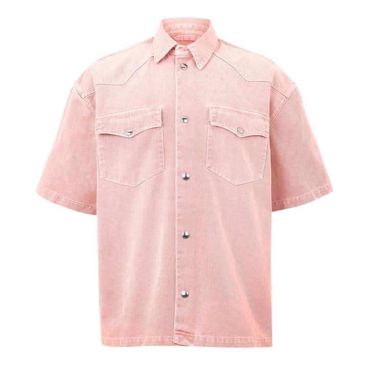7 For All Mankind Men's Pink Overshirt in Size L, Sports Direct