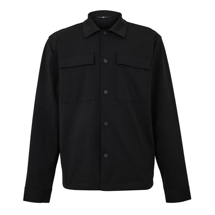 7 For All Mankind Men's Black Overshirt in Size M, Sports Direct