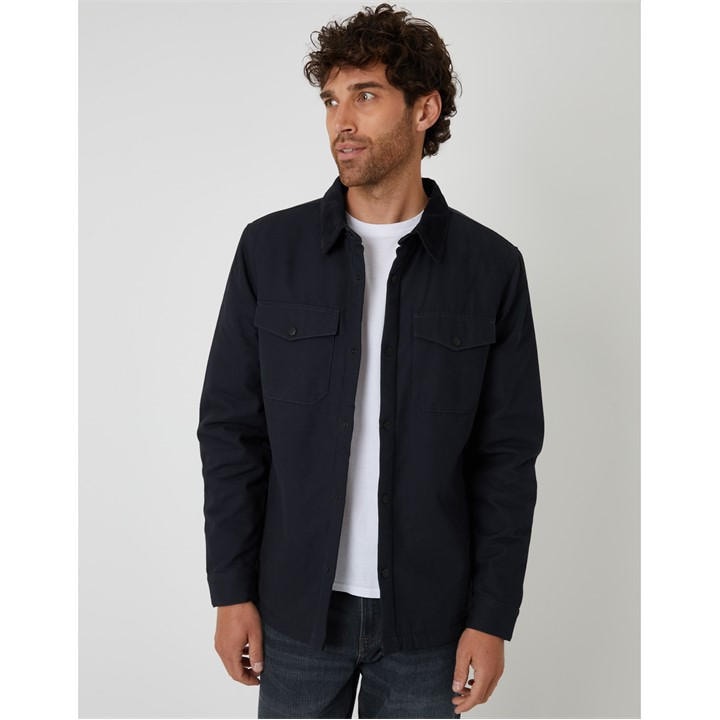 Threadbare Men's Black Tb Cottage Overshirt in Size M, Sports Direct