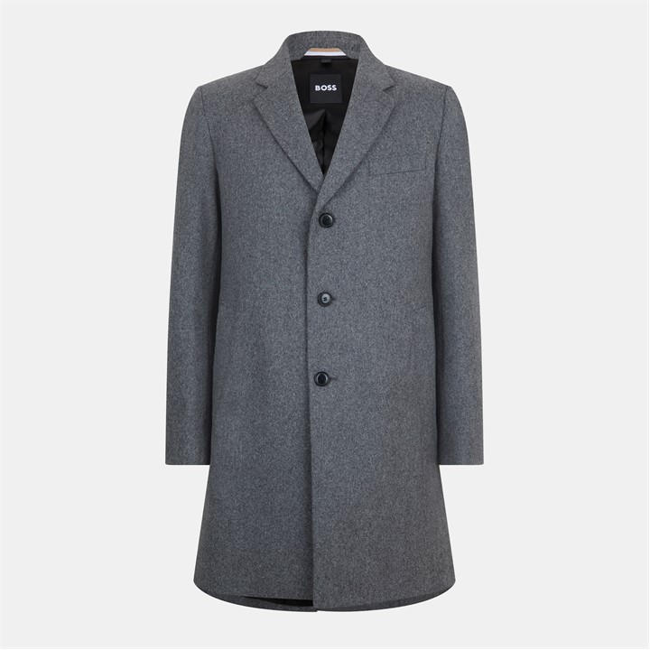 Boss Men's Grey H Hyde Formal Coat in Size XL, Sports Direct
