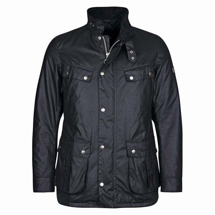 International  Men's  Duke Water Resistant Windproof Cotton Long Sleeve Wax Jacket, Football by Barbour  in Size 2XL, Sports Direct