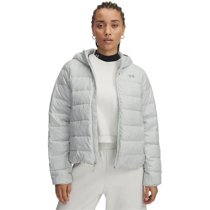 Under Armour Women's Green Legend Hooded Down Jacket in Size 16, Sports Direct