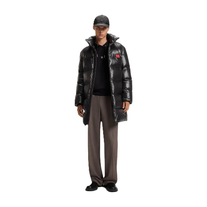Boss Men's Black Magnus In Overcoat in Size M, Sports Direct