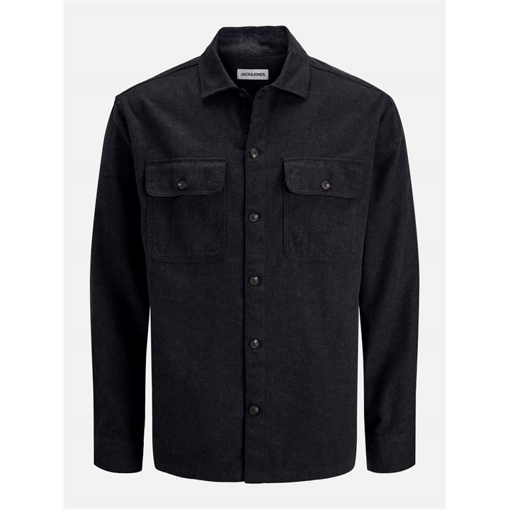 Jack And Jones Men' Black Charge Overshirt in Size S, Sports Direct