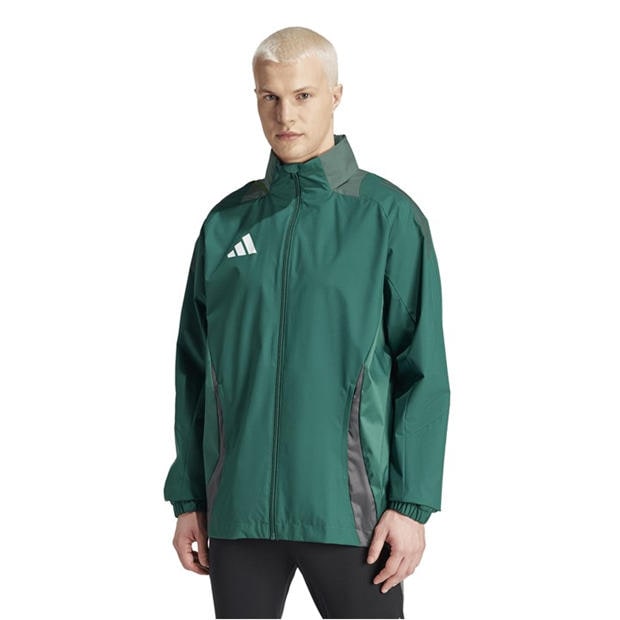 Dark Green - adidas - Men's Tiro24 Rain Anorak