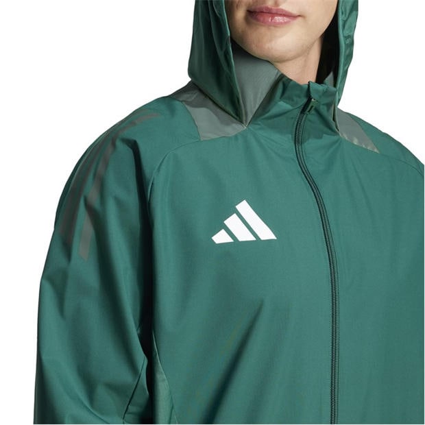 Dark Green - adidas - Men's Tiro24 Rain Anorak