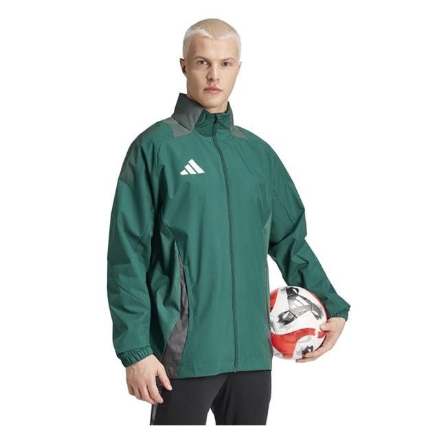 Dark Green - adidas - Men's Tiro24 Rain Anorak