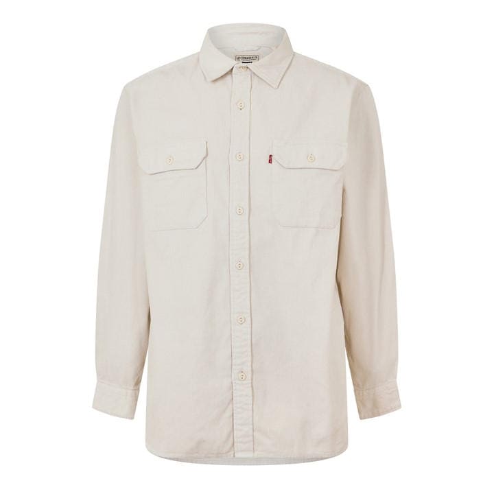 Levis Men's White Jackson Worker Onyx Overshirt in Size XL, Sports Direct