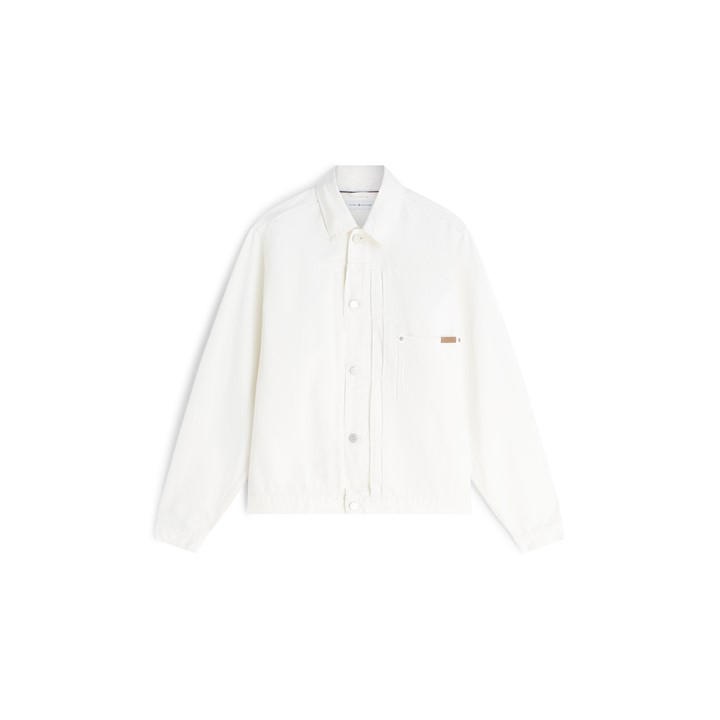 Tommy Hilfiger Men's White Overshirt in Size L, Sports Direct