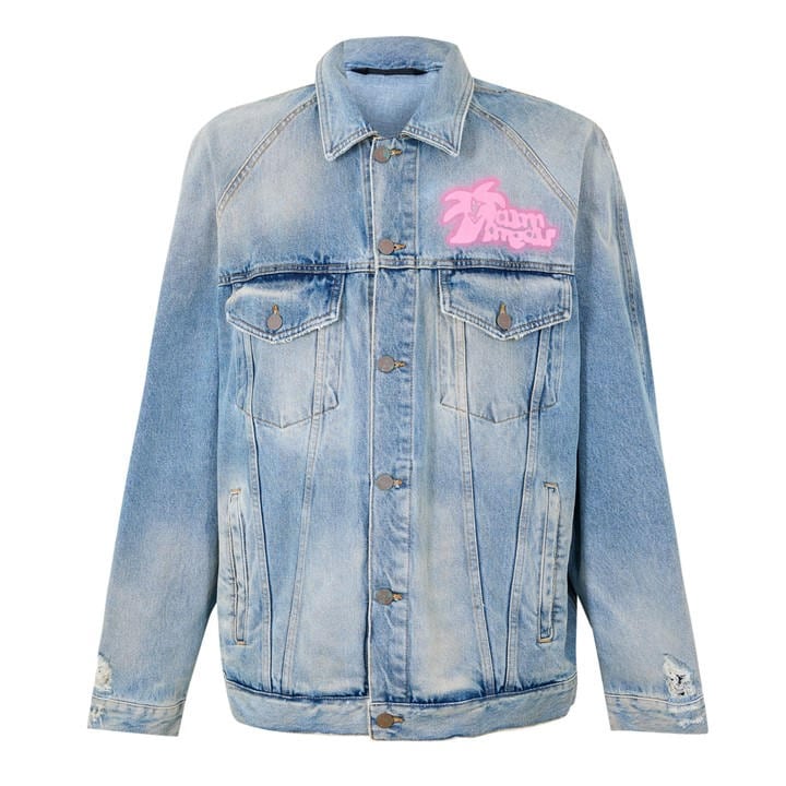 Palm Angels Men's  Hunter Denim Jacket in Size XL, Sports Direct
