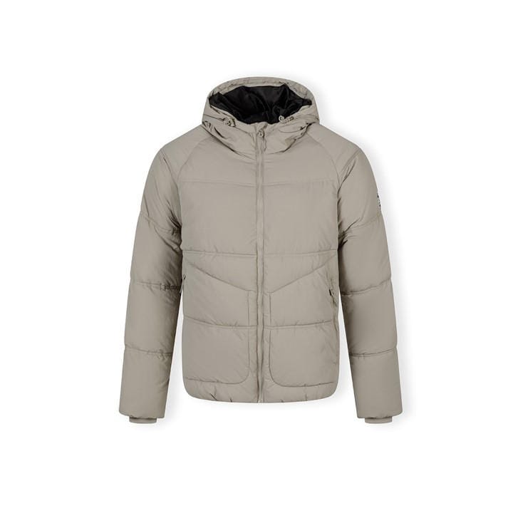Minoti Men's Grey Boys Quilted Jacket Hood Zip Pockets in Size M, Sports Direct
