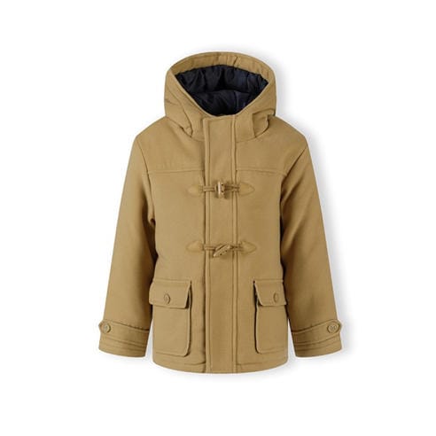 Minoti - Boys padded jacket with toggle fastenings beige
