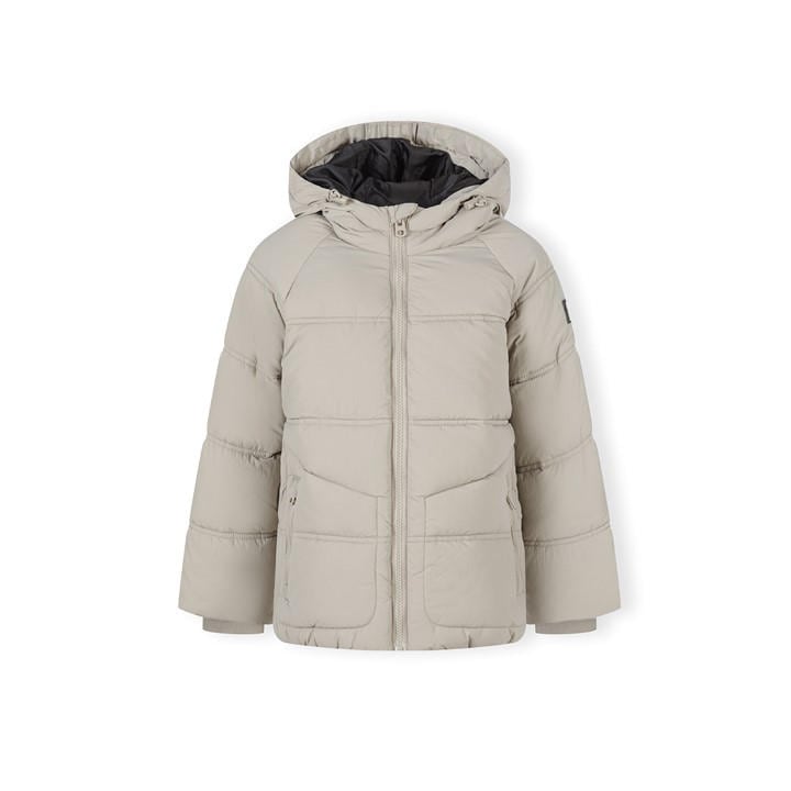 Minoti Boys Grey Quilted Jacket With Hood Zip Pockets in Size 13 - 14 Years, Sports Direct