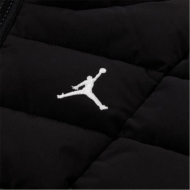 Black - Air Jordan - Kids' Jn71 Full-Zip Hooded Puffer Jacket
