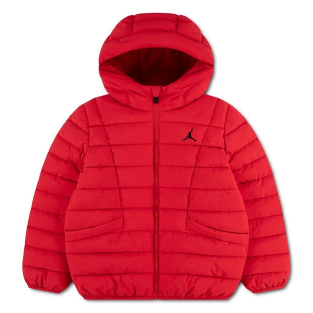University Red - Air Jordan - Kids' Jn71 Full-Zip Hooded Puffer Jacket