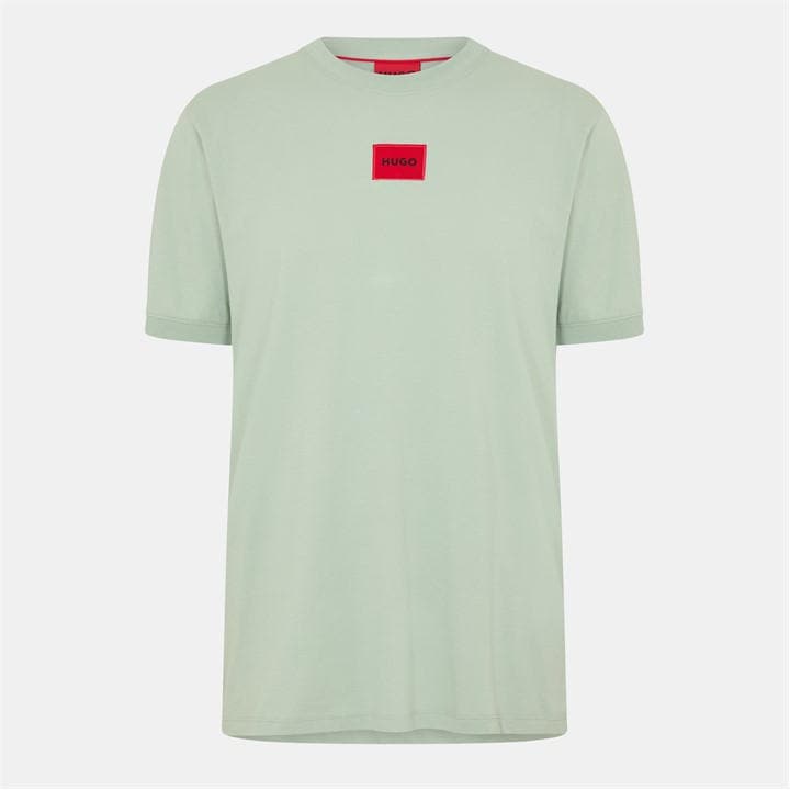 Hugo Men' Green Diragolino Contemporary T-Shirt With Logo Detail in Size S, Sports Direct