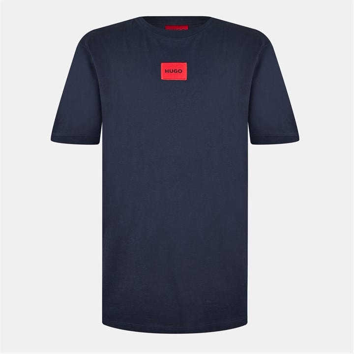 Hugo Men's Blue Diragolino Contemporary T-Shirt With Logo Detail in Size XS, Sports Direct