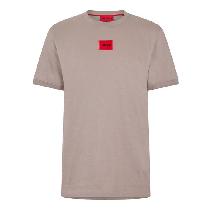 Hugo Men's Brown Diragolino Contemporary T-Shirt With Logo Detail in Size 2XL, Sports Direct