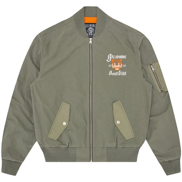 Billionaire Boys Club Men's Green Bbc Tiger Bomber Sn63 in Size M, Sports Direct