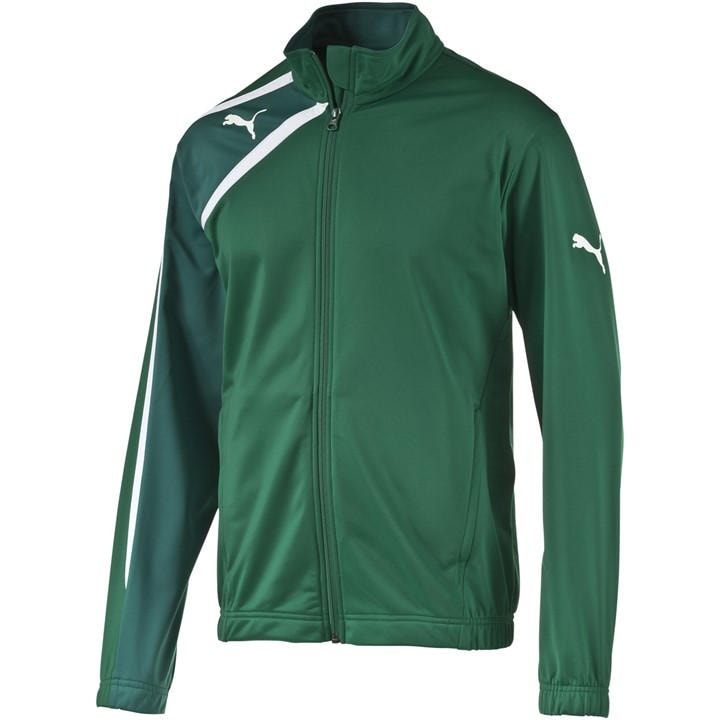 Puma Boys Green (F1) Spirit Poly Jacket Power G  in Size 7 - 8 Years, Sports Direct