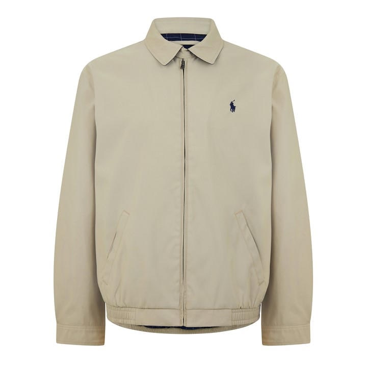 Polo Ralph Lauren Men's Beige Bi-Swing Cotton Water Resistant Harrington Jacket in Size XS, Sports Direct