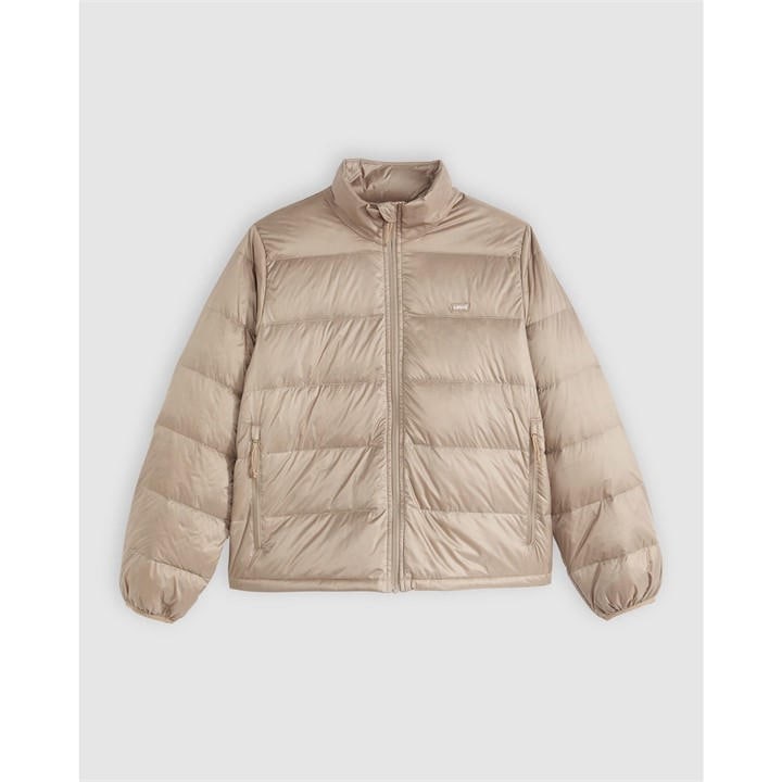 Levis Women's Beige Polly Packable Water-Resistant Softshell Jacket in Size 12, Sports Direct