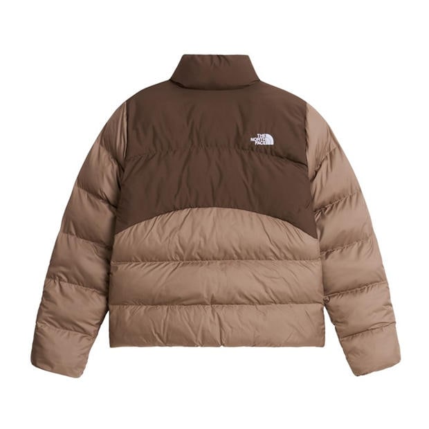 Garnet/Smokey - The North Face - Womens Saikuru Water and Wind Resistant Oversized Fit Short Puffer Jacket