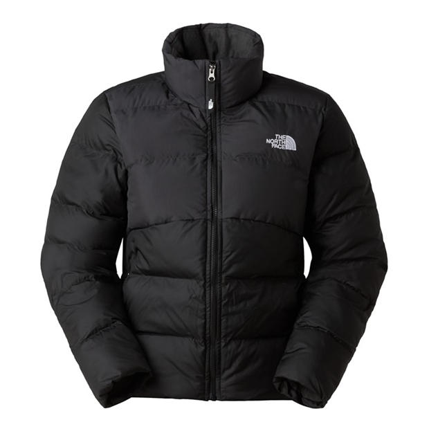 Black/Asphalt - The North Face - Womens Saikuru Water and Wind Resistant Oversized Fit Short Puffer Jacket