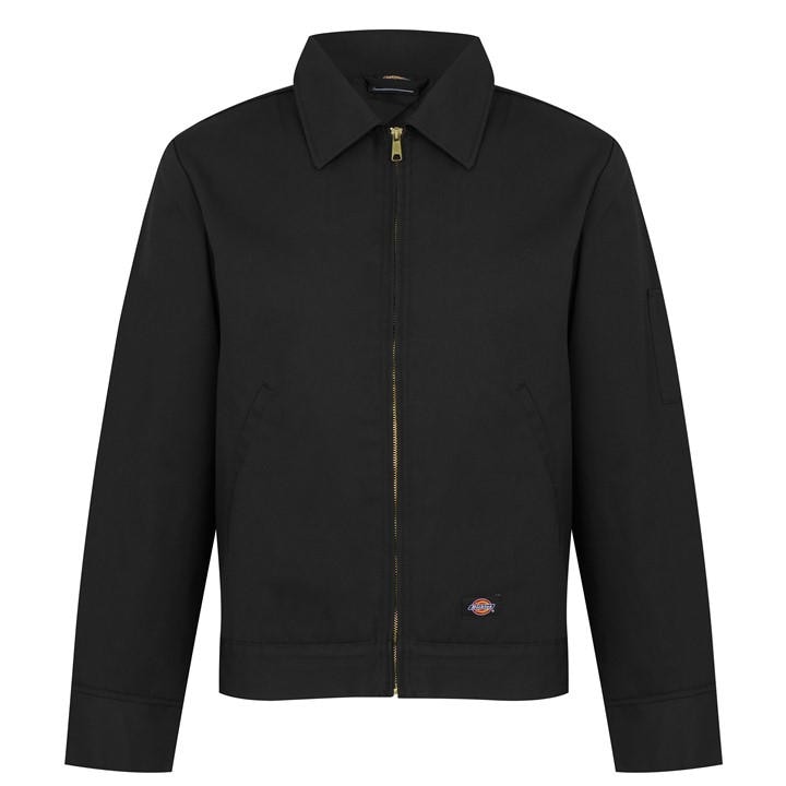 Dickies Men's Black Eisenhower Water Resistant Wind Resistant Long Sleeve Harrington Jacket in Size 2XL, Sports Direct