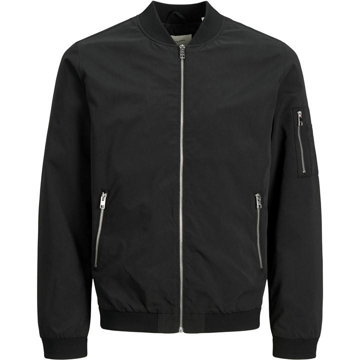Jack And Jones Men's Rush Water-Resistant Long Sleeve Bomber Jacket - Black - S - Image 3