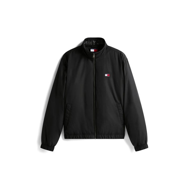 Tommy Jeans Men's Black Padded Harrington Jacket in Size L, Sports Direct