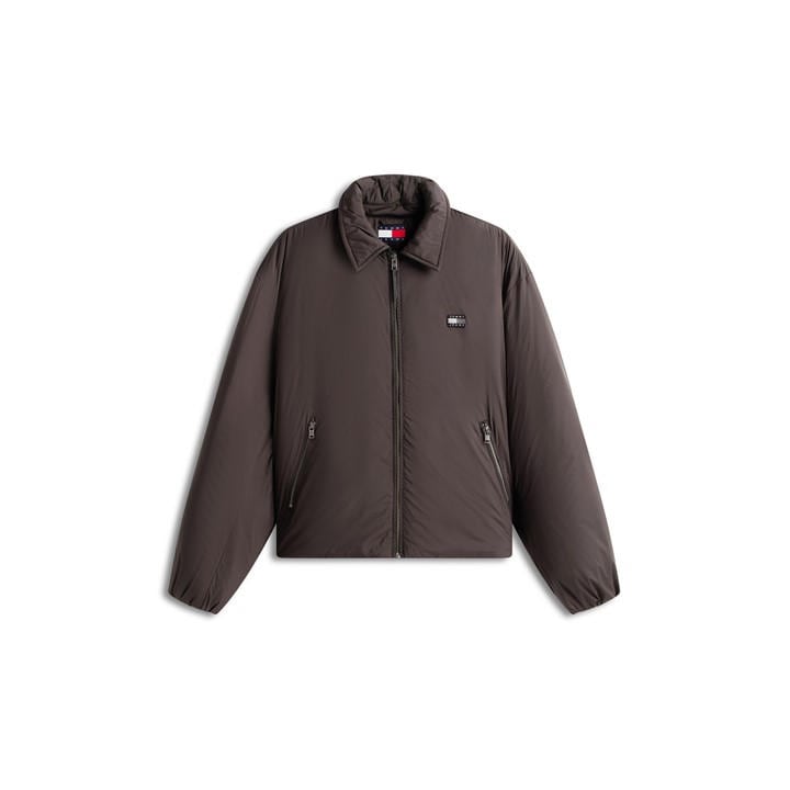 Tommy Jeans Men's Black Padded Collar Harrington Jacket in Size XL, Sports Direct