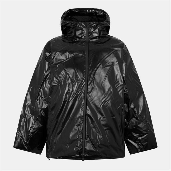 Rains Men's Black Sibu Vision Waterproof Insulated Rain Anorak in Size L, Sports Direct