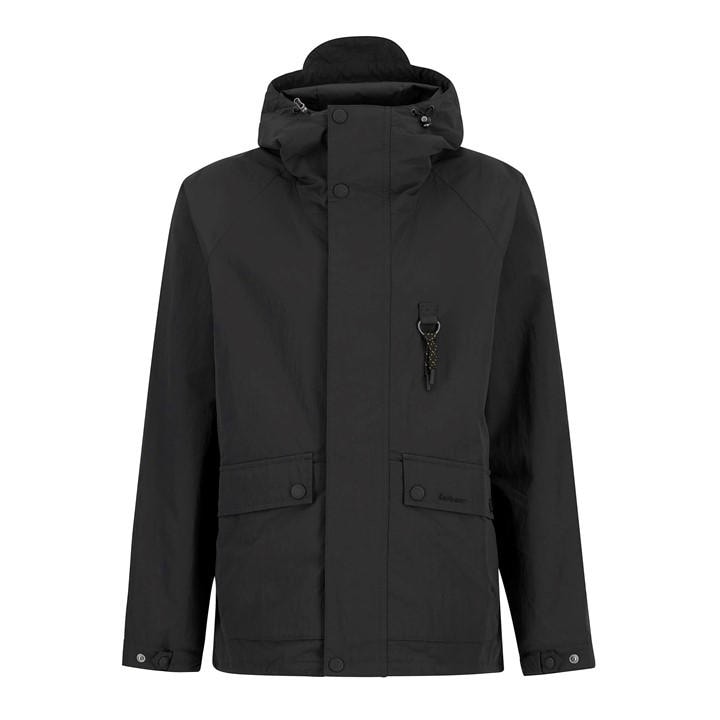 Barbour Men's Black Rig Showerproof Jacket in Size L, Sports Direct