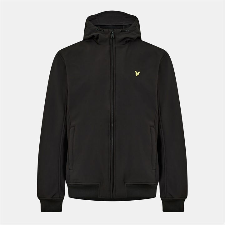 Lyle And Scott Men's Water-Resistant Windproof Stretch Softshell Jacket - Jet Black Z865 - S - Image 3