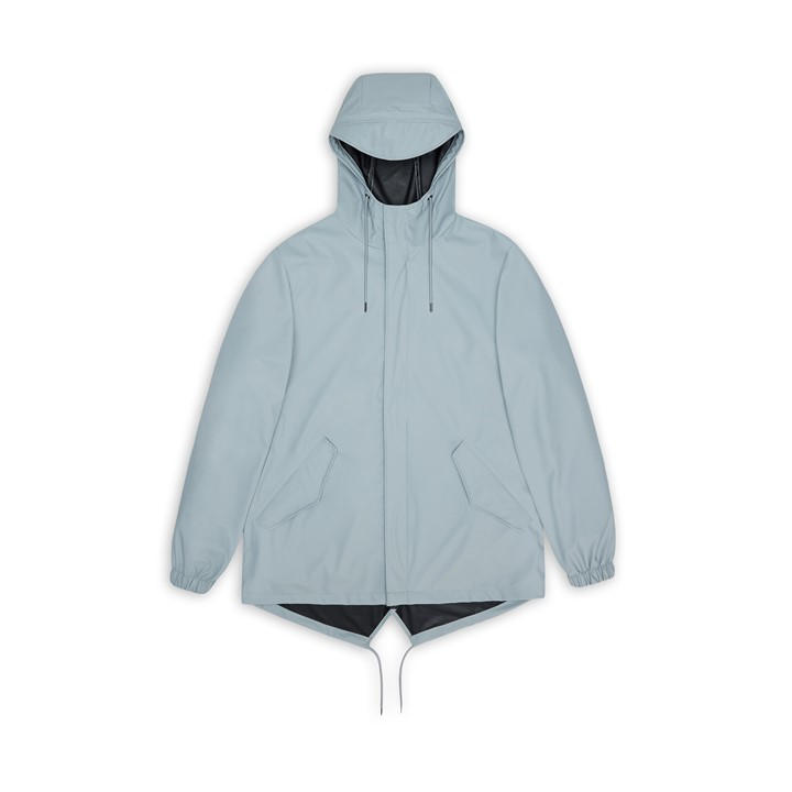 Rains  Blue Fishtail Waterproof Jacket in Size L, Sports Direct
