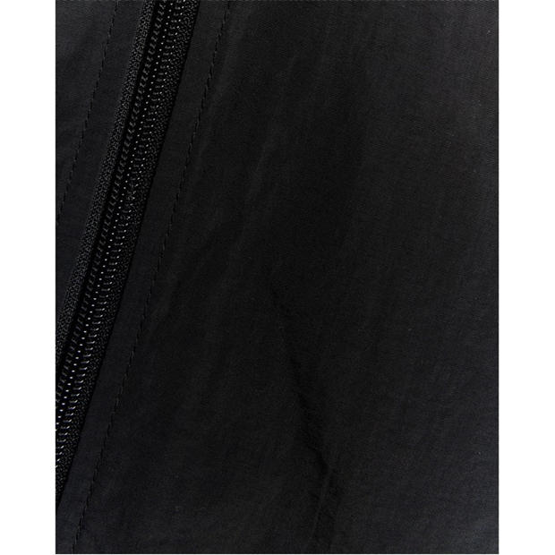 Juodas Jet Z865 - Lyle and Scott - Men's Zip Through Cotton Wind Resistant Long Sleeve Hooded Rain Anorak