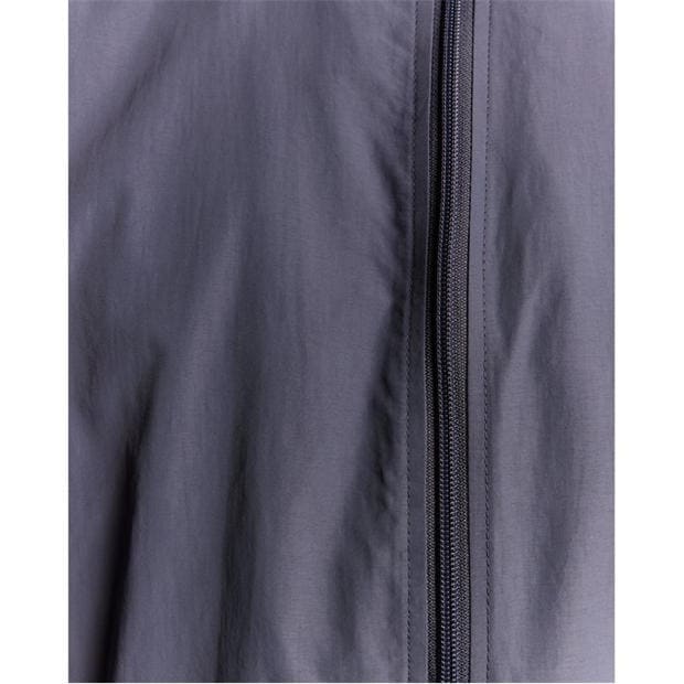 Pilko akmens X854 - Lyle and Scott - Men's Zip Through Cotton Wind Resistant Long Sleeve Hooded Rain Anorak