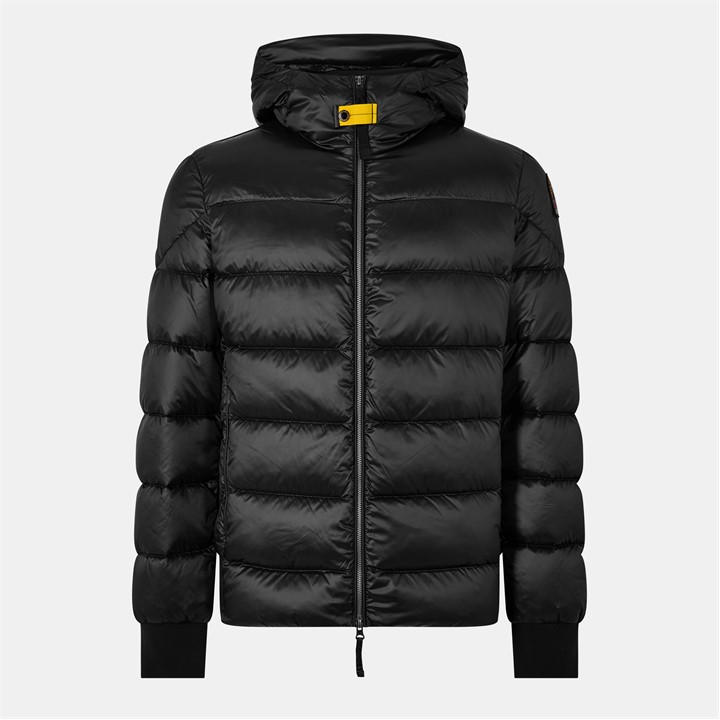 Parajumpers Men's Black Pharell Water Resistant Duck Down Short Puffer Jacket in Size XL, Sports Direct