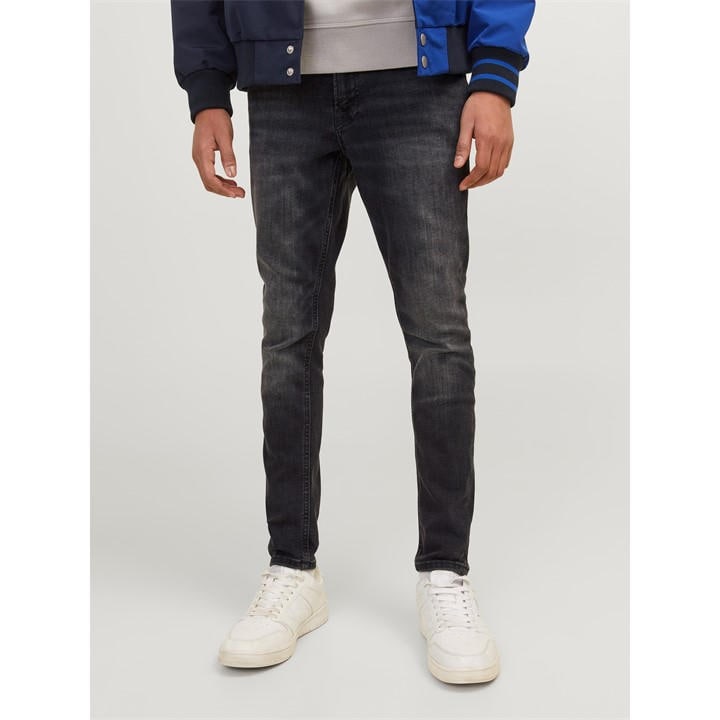 Jack And Jones Boys Black Kids' Skinny Jeans in Size 5 - 6 Years, Sports Direct