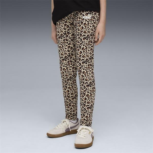 Toasted Almond - Puma - Kids' Animal Print Leggings