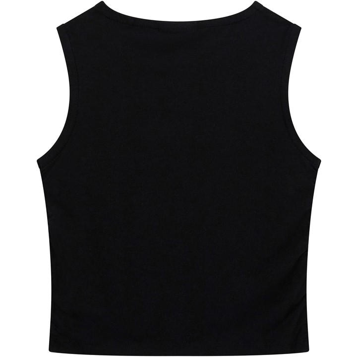 Guess Girls Black Kids' Logo Tank Vest in Size 14 - 16 Years, Sports Direct