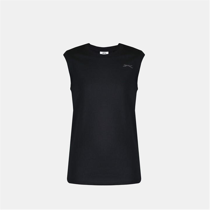 Slazenger Boys Black Slaz Vest  in Size 13 Years, Sports Direct
