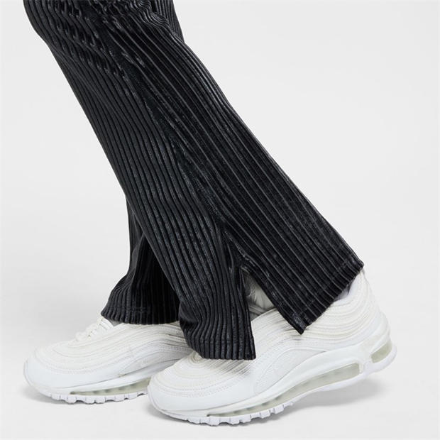 Black/Iron Grey - Nike - Kids' Cosy Rib Flare Leggings