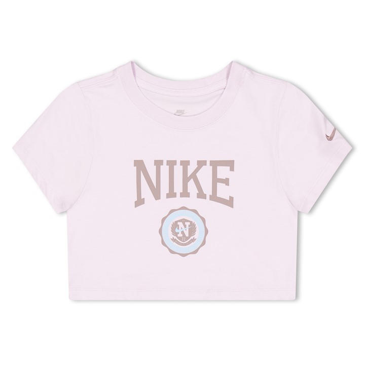 Nike Girls Purple Kids' Graphic Star Cropped T-Shirt in Size L, Sports Direct