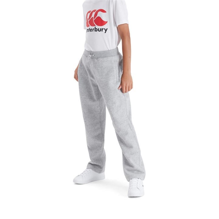 Canterbury  Kids Grey ' Open Hem Jersey Joggers in Size 5 - 6 Years, Sports Direct